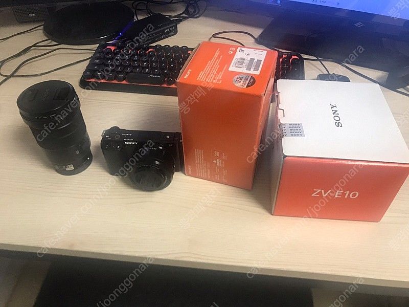 소니 zv e-10 카메라, 소니 E PZ 18-105mm 렌즈 거의 새것 팝니다--2