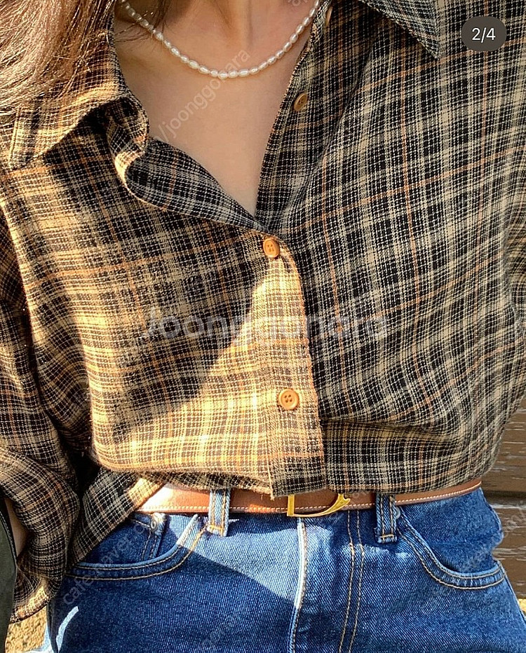 모데스트무드 modest mood informal check shirts 인포멀체크셔츠--1