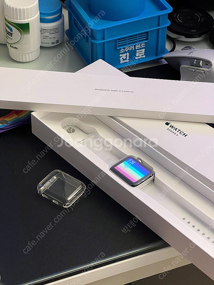 애플워치 3세대 42mm GPS 실버--1