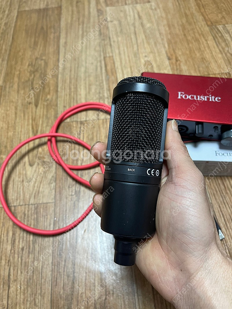 오디오 인터페이스 스칼렛 2i2 3세대 + AT2020 콘덴서 마이크--3