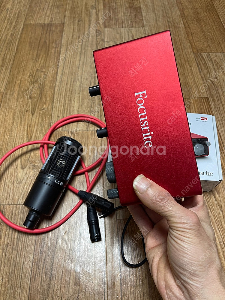 오디오 인터페이스 스칼렛 2i2 3세대 + AT2020 콘덴서 마이크--4