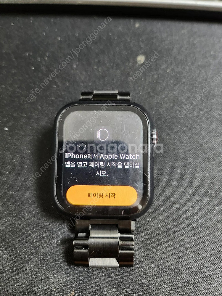 애플워치SE 나이키 에디션 44mm 셀룰러 블랙 판매합니다!--6