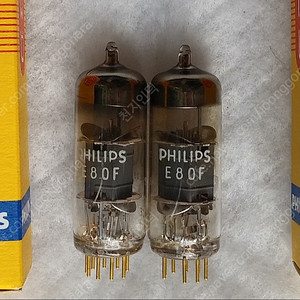 Philips 필립스 E80F/EF86고신뢰관. SQ 금핀 NOS NIB 메치페어판매