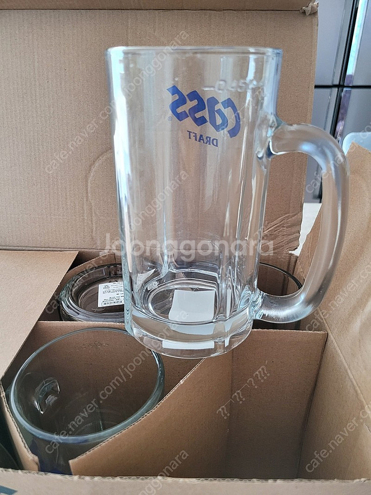 카스 생맥잔(맥주컵) 500ml 팝니다.--1