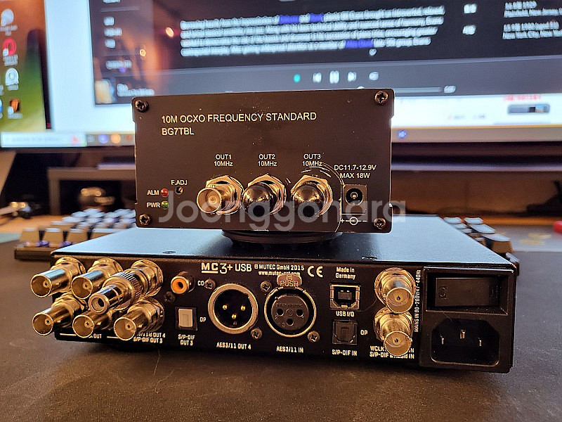 10M OCXO 마스터클럭, 뮤텍 mutec mc3+u...--0