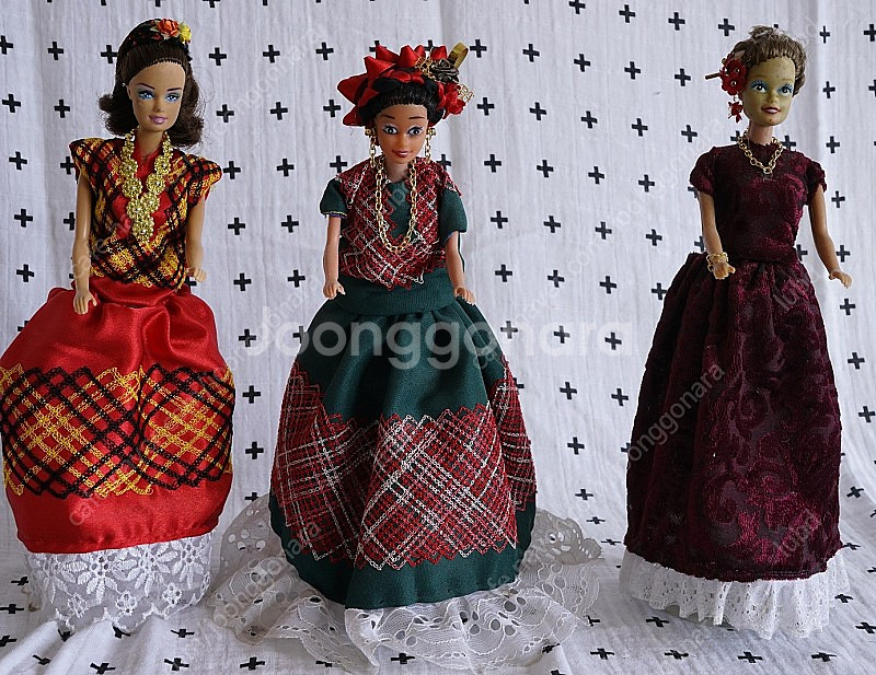 멕시코 와하까(oaxaca) 전통의상 빈티지 바비인형 ...--0