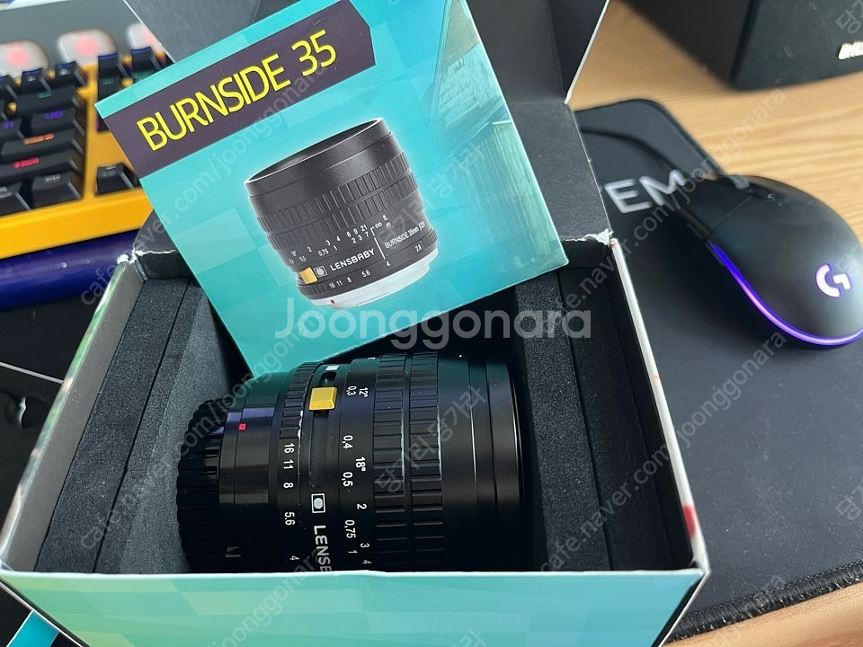(회오리보케) 렌즈베이비 BURNSIDE 35 f2.8 소니E마운트 판매 합니다.--0