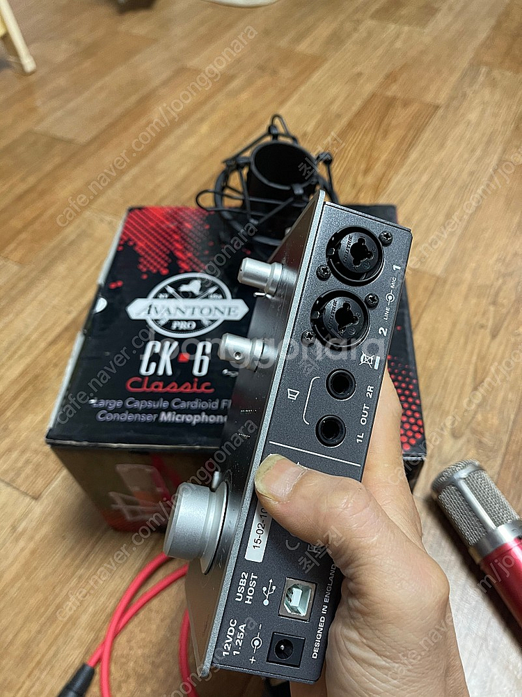 오디오 인터페이스 ID14 MK1 + 아반톤 CK6 콘덴서 마이크--3