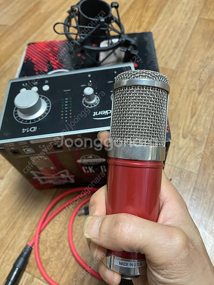 오디오 인터페이스 ID14 MK1 + 아반톤 CK6 콘덴서 마이크--5