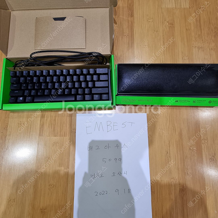 레이저 헌츠맨 미니 2세대/루나랩 헤비 싱글암/리안라 스트리머 V2 케이블/다크플래쉬팬/녹투아쿨러/--3