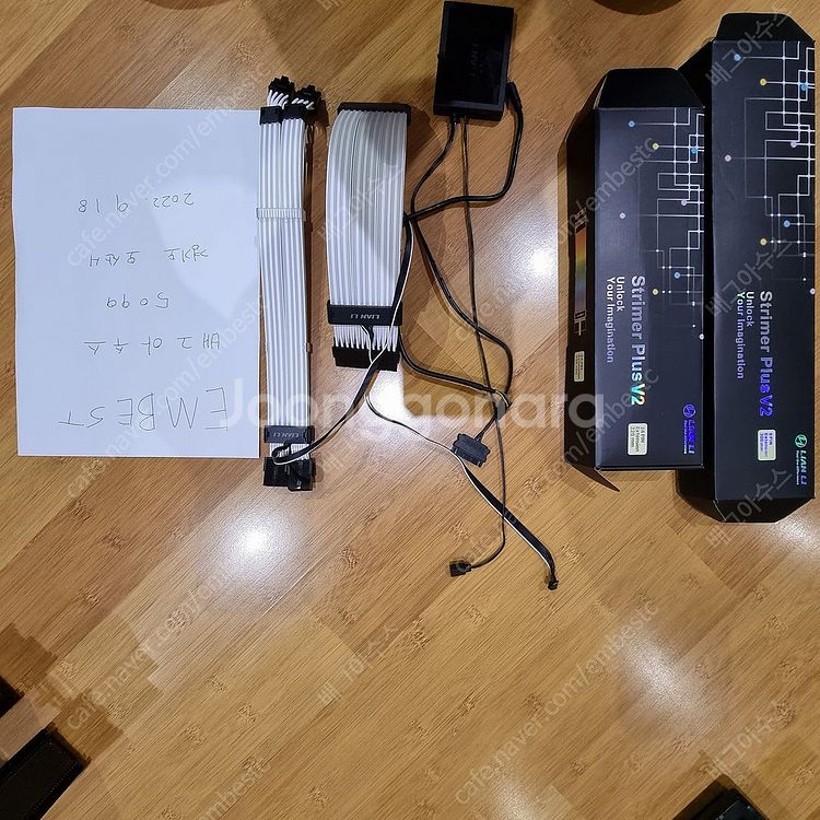 레이저 헌츠맨 미니 2세대/루나랩 헤비 싱글암/리안라 스트리머 V2 케이블/다크플래쉬팬/녹투아쿨러/--4