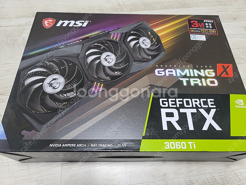 MSI RTX 3060 TI TRIO 판매합니다.--0