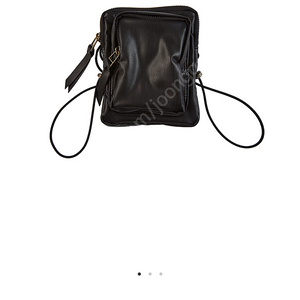 [kijun]PLEATHER MINI BAG BLACK_기준 미니백