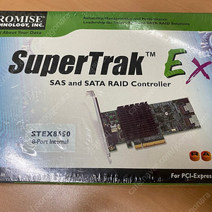 PROMISE SUPERTRAX EX8650 팝니다.(비닐 안 뜯은 새 상품)