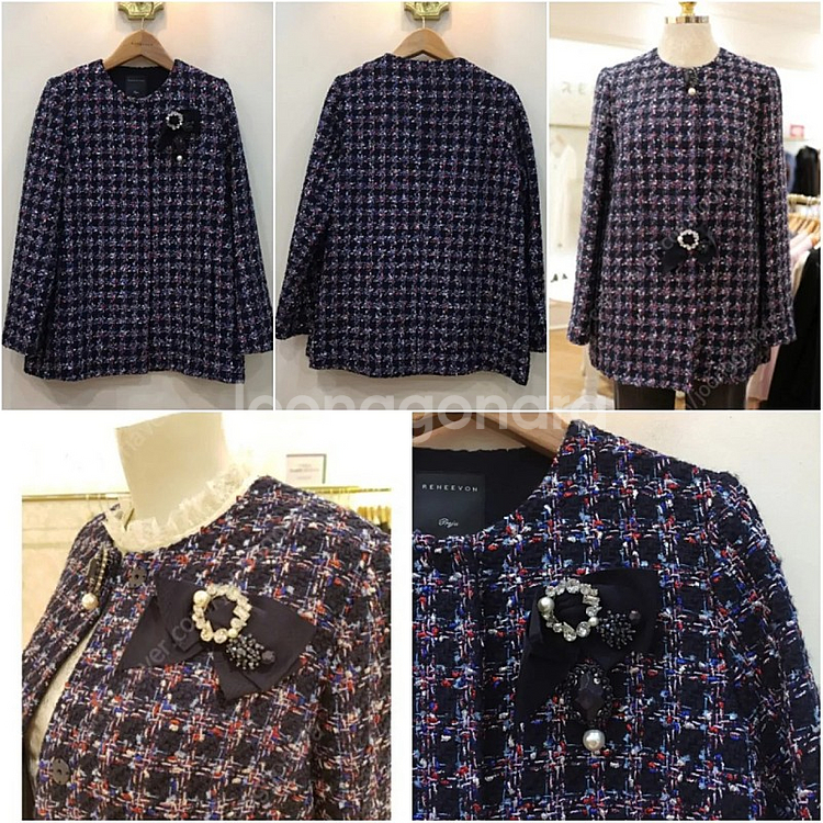 레니본 샤넬 트위드 자켓 트위드 코트 총정리--2