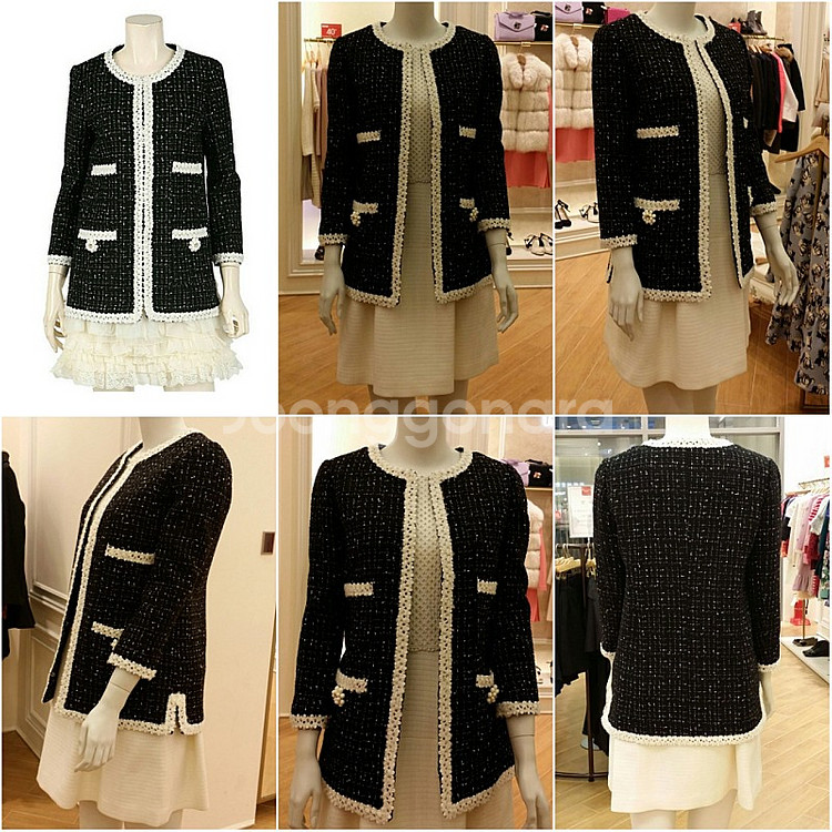 레니본 샤넬 트위드 자켓 트위드 코트 총정리--7