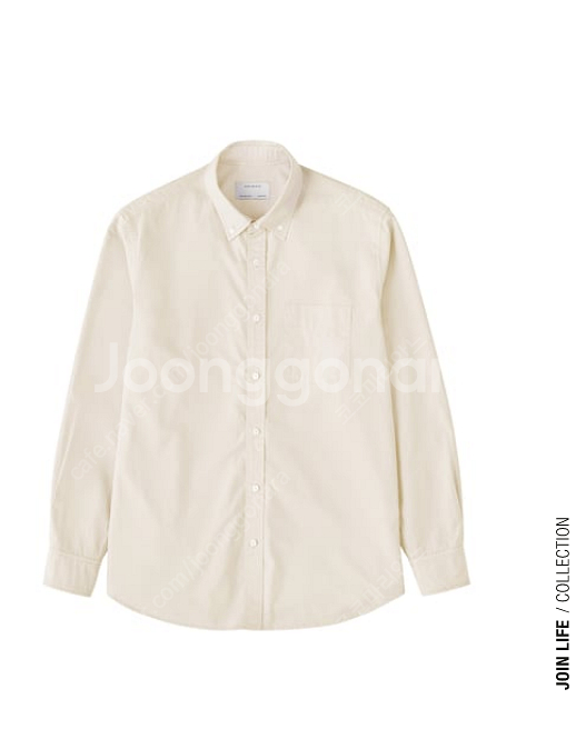 [XL]ZARA 자라 코튼 포플린 셔츠 레귤러핏 크림 티셔츠/캐쥬얼의류 중고나라