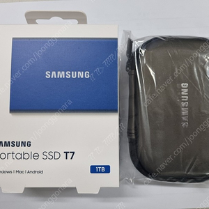삼성 SSD 포터블 T7 외장하드 1TB 인디고블루 판매합니다.