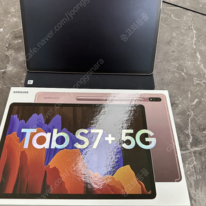 갤럭시탭 s7+ 5G 256g 미스틱브론즈 S급상태 팝니다