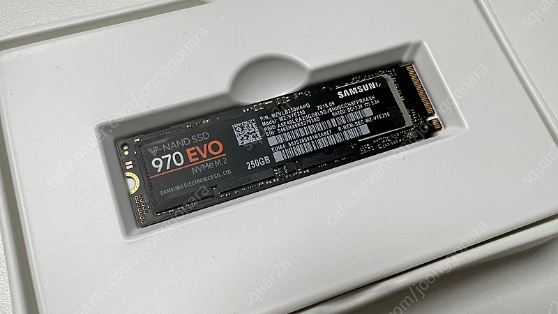 삼성 V-NAND SSD 970 EVO NVMe M.2 250GB 팝니다.--1