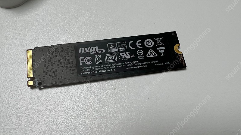 삼성 V-NAND SSD 970 EVO NVMe M.2 250GB 팝니다.--2