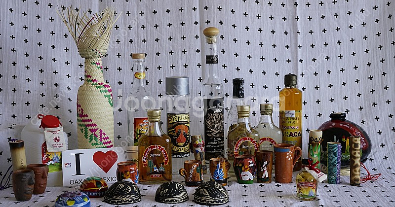 멕시코 데낄라잔, 메스깔잔, 술잔--1
