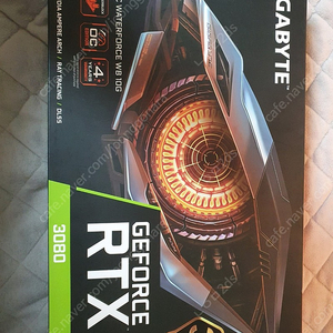 단순개봉) RTX3080 그래픽카드 기가바이트 GAIMING OC 10GB 워터블록 팝니다.