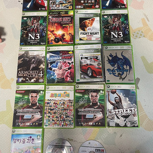 엑박 XBOX 360(북미판) + 게임 52개포함 15만원 일괄 판매(또는 따로도 가능)