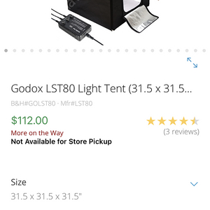 고독스 Godox LST80 Light Tent 미사용 팝니다