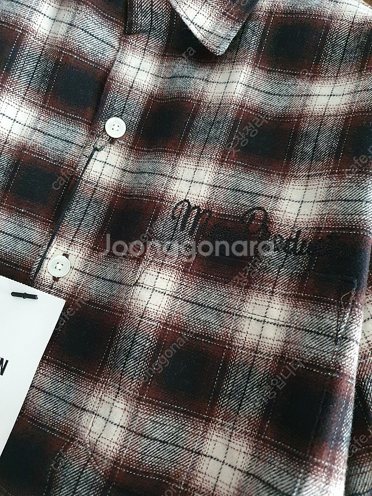 #새상품 MEN PRODUCTS 울터치 체크 남방--3
