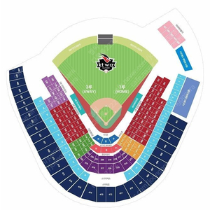 (정가이하양도) 준플레이오프 4차전 kt 위즈 vs 키움 히어로즈 수원위즈파크 외야테이블 2연석