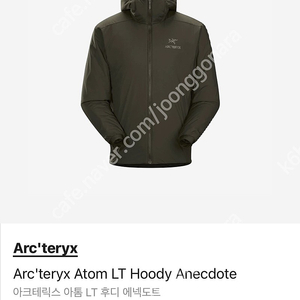 아크테릭스 아톰lt 후디 hoody 카키 아넥도트 anecdote 에넉도트