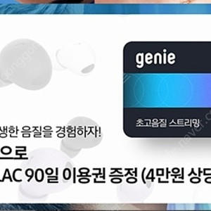 지니뮤직 FLAC 24bit 초고음질 음악 감상 90일권 팝니다.