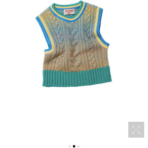 앤더슨벨 제시 니트 베스트 JESSE GRADATION CABLE KNIT VEST