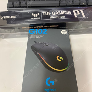 로지텍 G102 + 아수스 터프 패드 미개봉 판매합니다