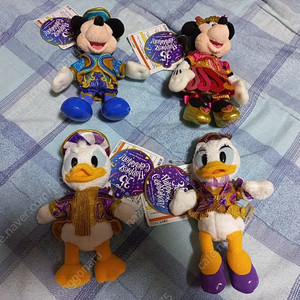 일본직구 디즈니 가방고리 봉제인형 4종