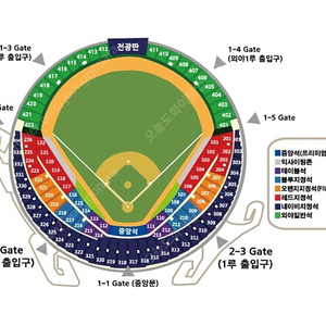 플레이오프 1차전 LG vs 키움 319블럭 좌통 4연석