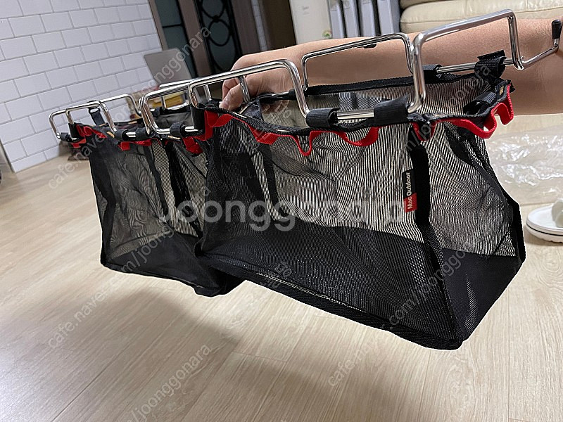 맥바스켓 캠핑용 수납함 L / M 사이즈 팝니다--2