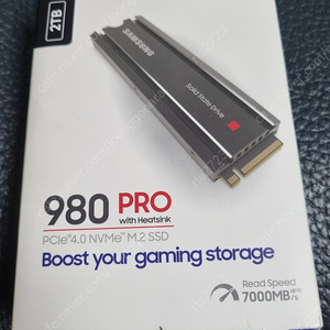 단순개봉 SSD 980 pro 2TB with heatsink