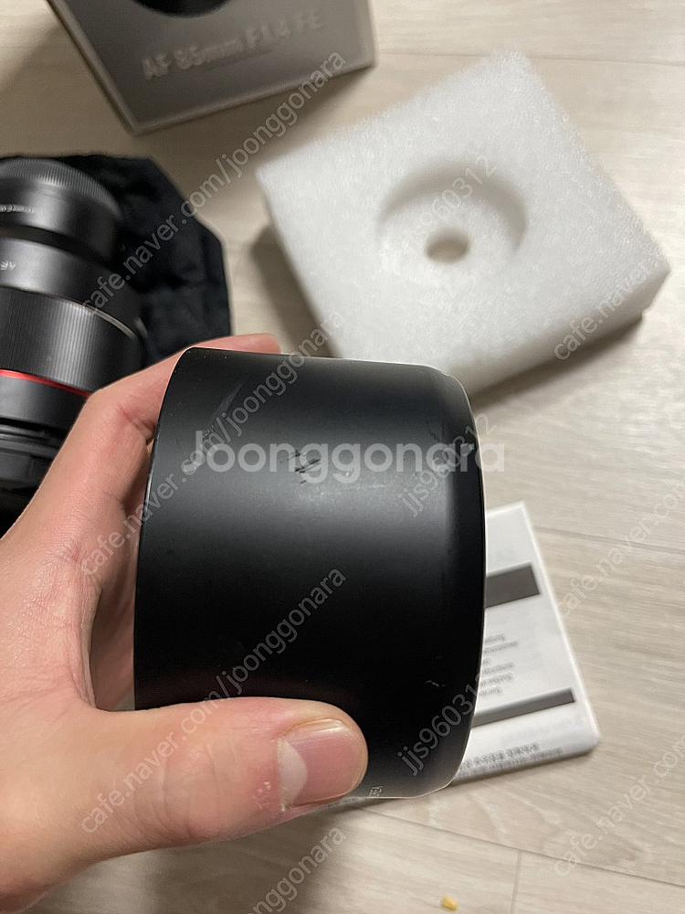 소니 fe 마운트 삼양 85.4/85.4mm af--5