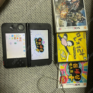 닌텐도 3ds xl 블랙 + 정품충전기 + 칩3종