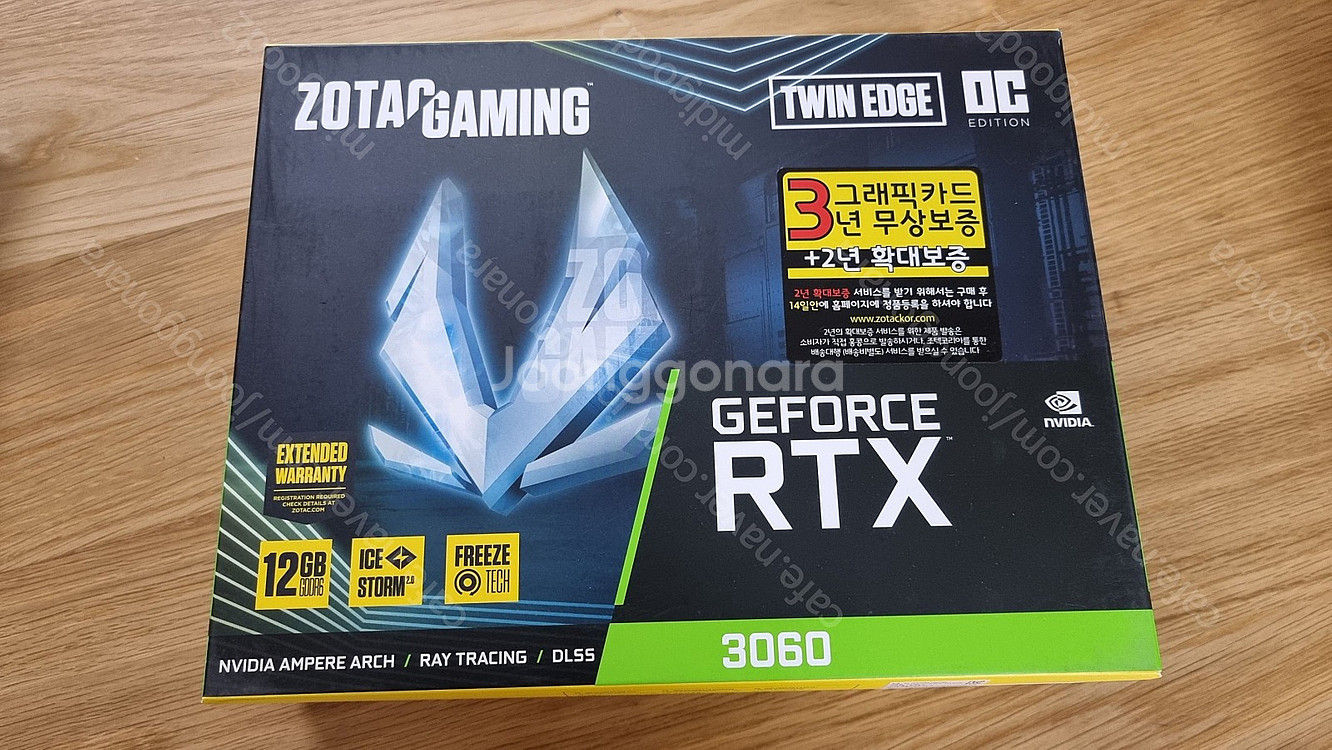 [인천] ZOTAC GAMING 지포스 RTX 3060 TWIN Edge OC D6 12GB--0