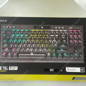 CORSAIR K70 RGB TKL CHAMPION 한글 저소음 적축 판매합니다.