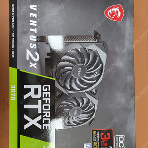 대전 (미개봉) MSI 지포스 RTX 3070 벤투스 2X 8GB OC LHR