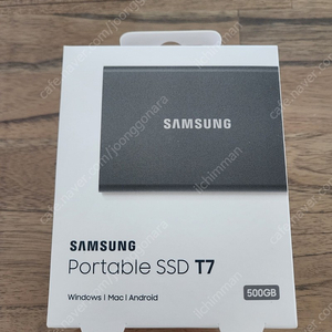 삼성 포터블ssd t7 500gb 새상품 / 외장ssd