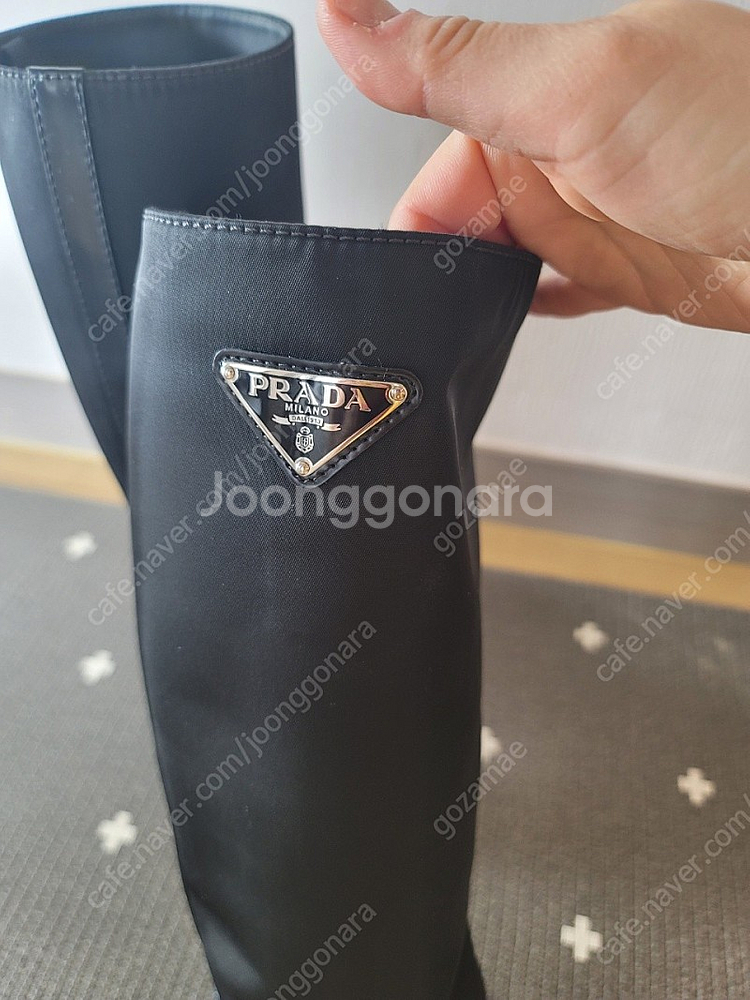프라다 부츠 가죽 나일론 레더 부츠 판매합니다. (사이...--3
