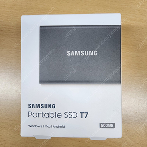 삼성 포터블 SSD T7 500GB 새상품