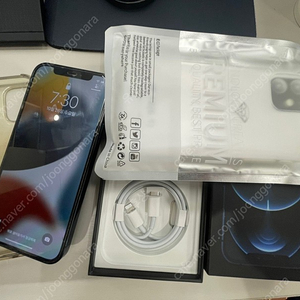 아이폰 12 프로 퍼시픽블루 판매합니다 (256GB, 애케플 남음)