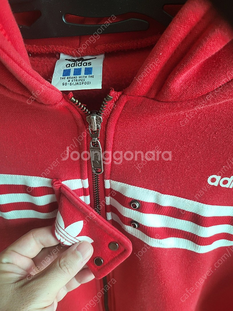 아디다스 기모 집업후드 미국판 (95 -100사이즈)--1