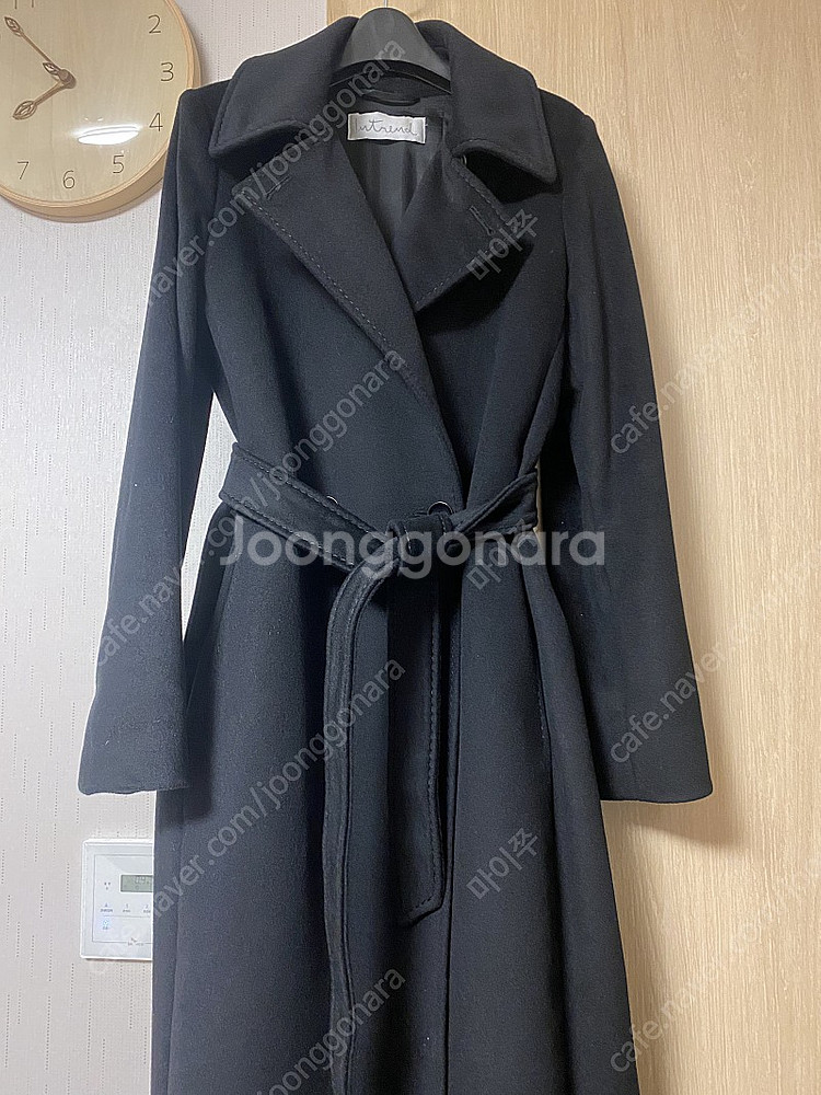막스마라 인트렌드 콜라쥬 블랙 코트--4